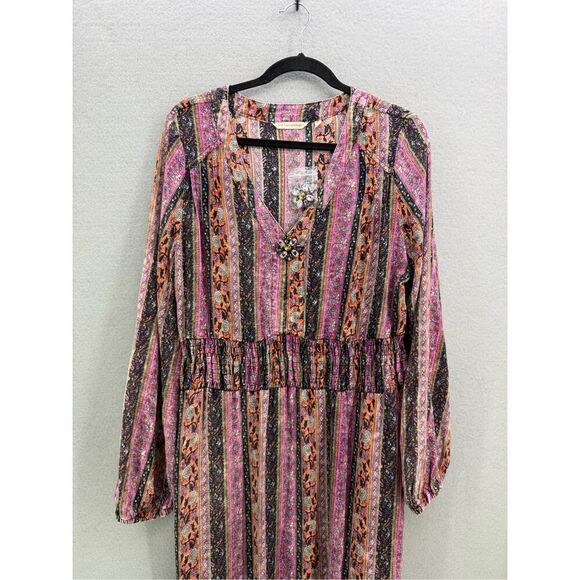 NWOT Soft Surroundings Esperanza Maxi Dress Size M Boho Festival Floral - Picture 3 of 12